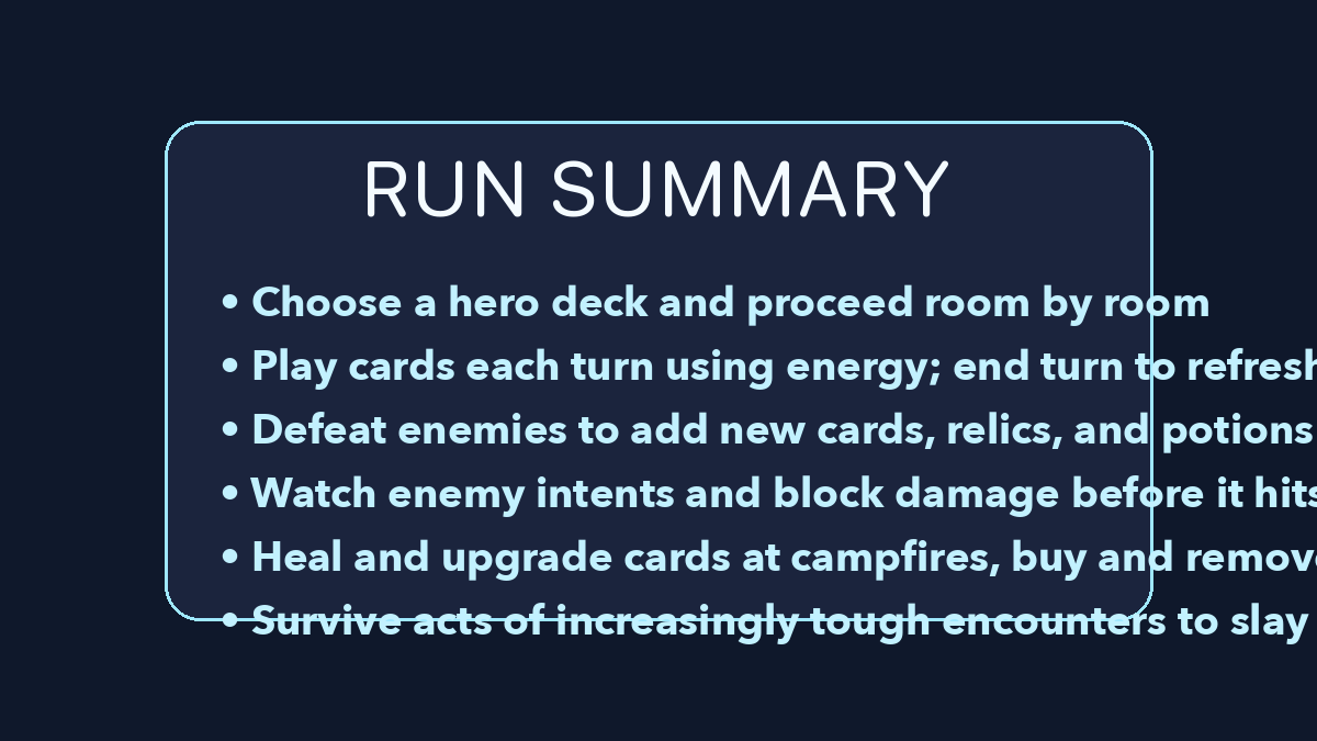 Slay the Web quick reference